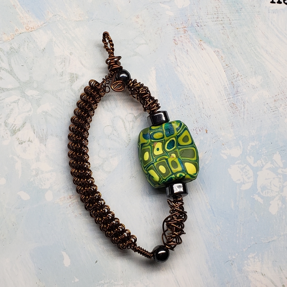 Wire wrapped pendant - Picture 2 of 5